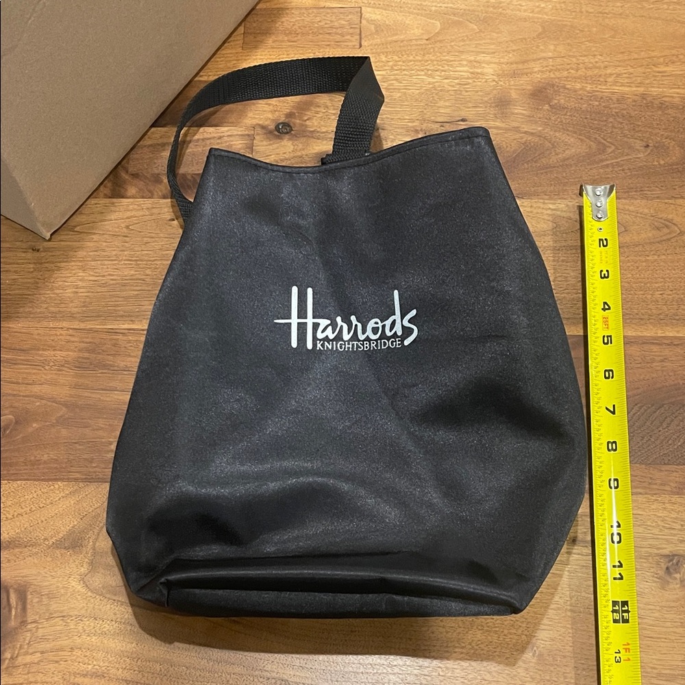 Harrods Elegant Black Shopper